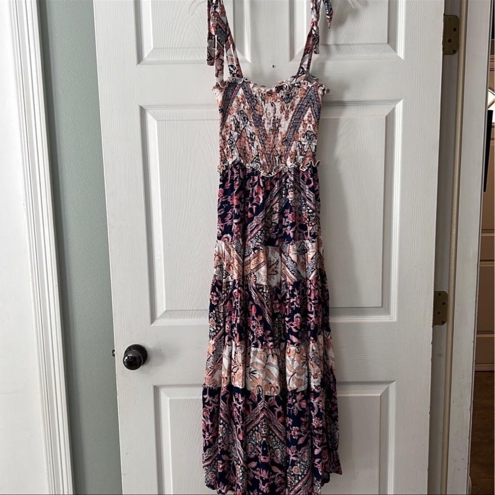 Abel the Label Floral Maxi Dress Sz Sm